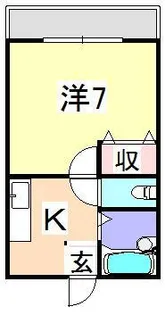 メゾンカナ【202号室】の間取り