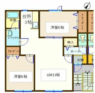 メゾンレユシールⅠ【202号室】の間取り
