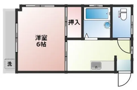 コーポ和久【205号室】の間取り
