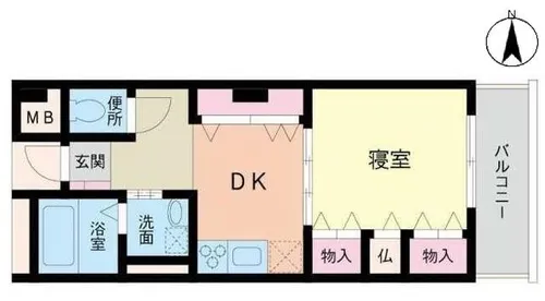 KTOビル【702号室】の間取り