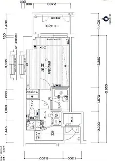 べラジオ四条堀川【302号室】の間取り