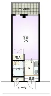 大阪府寝屋川市美井町【マンション】の間取り