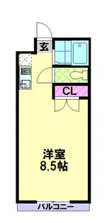 ルナTAKINO【204号室】の間取り