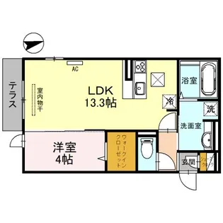 サナップ放出2番館【2階】の間取り