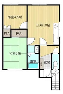 コーポいの【201号室】の間取り
