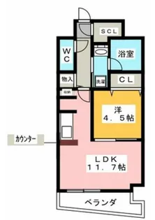Ceres藤が丘駅前【9階】の間取り