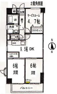 愛知県名古屋市名東区名東本通5丁目【マンション】の間取り
