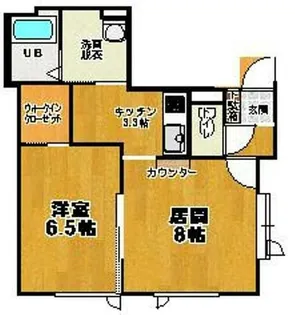 ル・カンパーニュ【201号室】の間取り