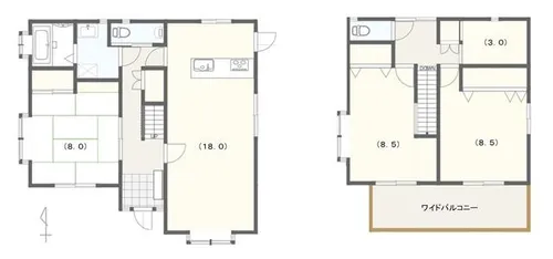 京都府相楽郡精華町光台4丁目【一戸建】の間取り