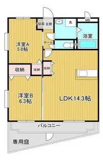 ユーミーU&P,ときわ【1階】の間取り