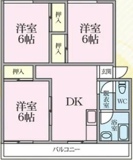 日豊スカイハイツ【306号室】の間取り
