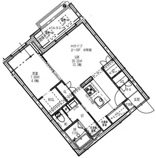 北海道札幌市東区北十七条東3丁目【マンション】の間取り