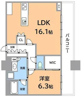 タワー・ザ・ファースト名古屋栄【12階】の間取り