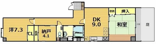 京都府京都市中京区藤西町【マンション】の間取り