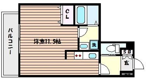 兵庫県神戸市東灘区御影中町1丁目【マンション】の間取り