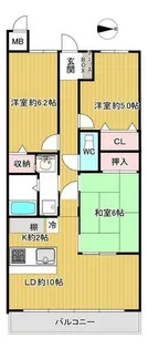 レックスガーデン鶴見緑地【9階】の間取り