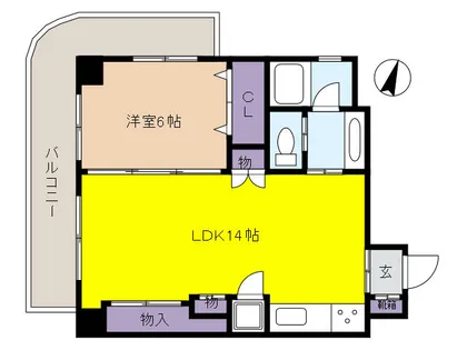 兵庫県芦屋市西山町【マンション】の間取り