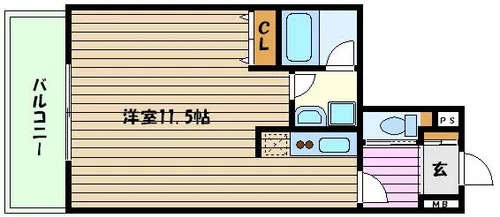 兵庫県神戸市東灘区御影中町1丁目【マンション】の間取り