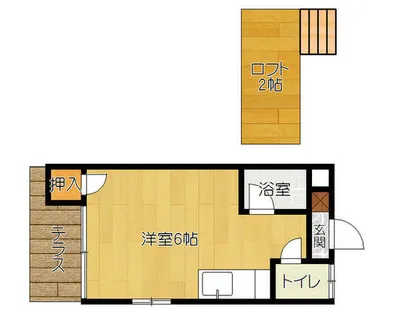 Prime 折尾【202号室】の間取り