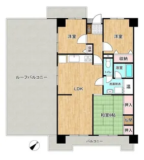 フローラルマンション藤松【5階】の間取り