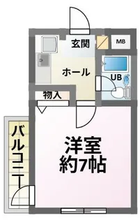 兵庫県神戸市灘区岩屋北町2丁目【マンション】の間取り
