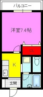 大阪府東大阪市鴻池元町【マンション】の間取り