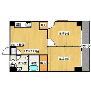 ドメステックハウス【702号室】の間取り