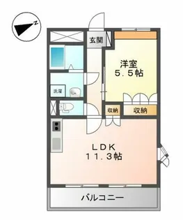 ビラージュ新野辺【2階】の間取り