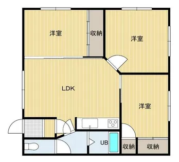サンハイツ吉田B【102号室】の間取り