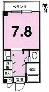 ツインホースII【407号室】の間取り