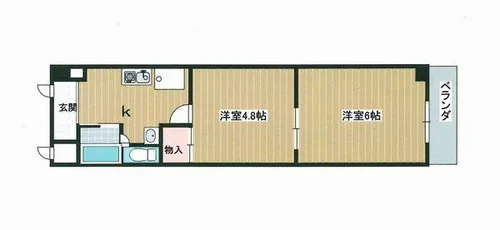 兵庫県三田市三輪4丁目【マンション】の間取り