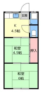 健幸荘【9号室】の間取り