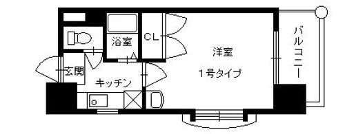 ニューサンリバー10番館【6階】の間取り