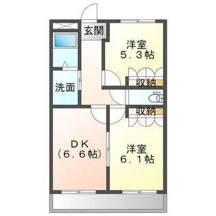 コーポラスオリンピアⅡ【207号室】の間取り