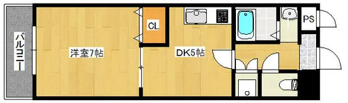 大阪府大阪市住吉区我孫子5丁目【マンション】の間取り