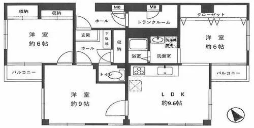 アムール王子公園【3階】の間取り
