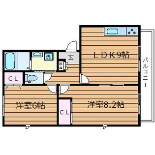 大阪府吹田市南高浜町【アパート】の間取り