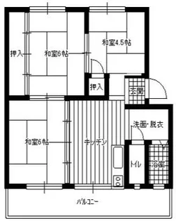 大阪府大阪市淀川区新北野3丁目【マンション】の間取り