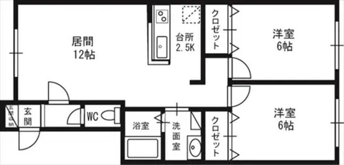アヴニールⅡ【103号室】の間取り