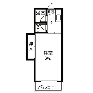 旭ハイツ【2階】の間取り