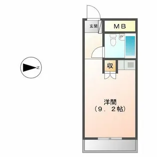 ホワイトパレス黄金【802号室】の間取り