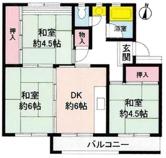 藤山台団地特別分譲住宅303棟【408号室】の間取り