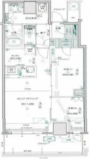 シエリアタワー大阪堀江【2906号室】の間取り