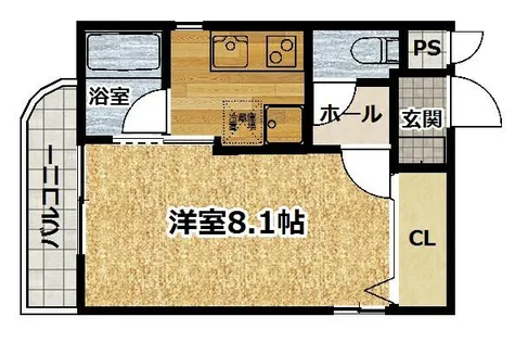 京都府京都市伏見区向島本丸町【マンション】の間取り