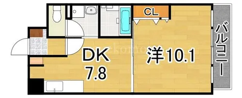 キルンズ高取【9階】の間取り