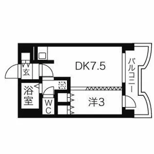 札幌ビオス館【720号室】の間取り