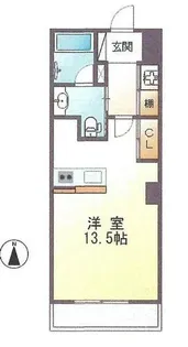 グレンパーク中島【6階】の間取り