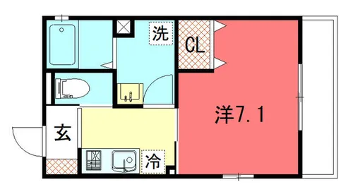 ARROZ御所北【102号室】の間取り