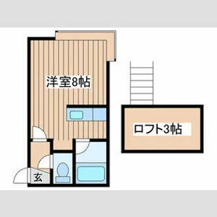 ツインコートB【203号室】の間取り