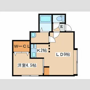 メープルシティ【201号室】の間取り